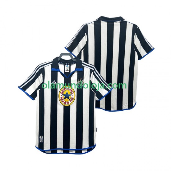 Camisola Newcastle United 2000 Retro Homem Equipamento Primeiro 1999 Manga Curta